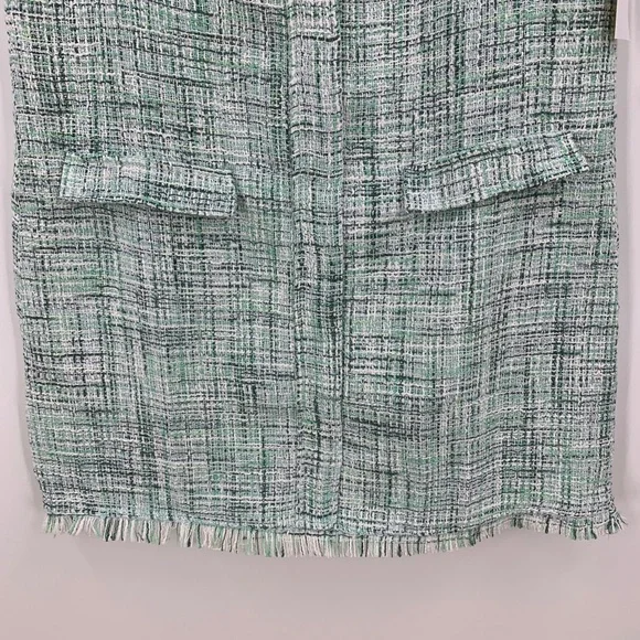 Venus Terrace Tweed Mini Shift Dress in Blue Multi Sz 6 - Picture 7 of 16